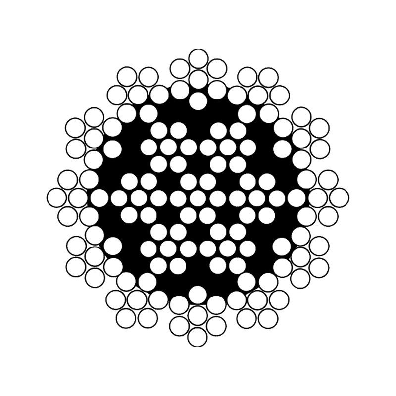 ASTM A1023 19x7 rotationsbestandig kategori 2 stålwire