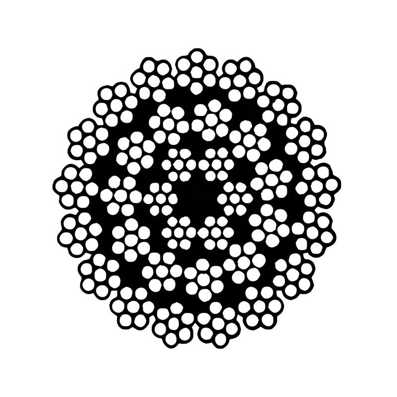 ASTM A1023 34x7 rotationsbestandig kategori 2 stålwire