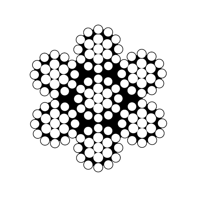 ASTM a 1023 klassifikation 7x7 og 7x19 lille diameter (galvaniseret) specialledning